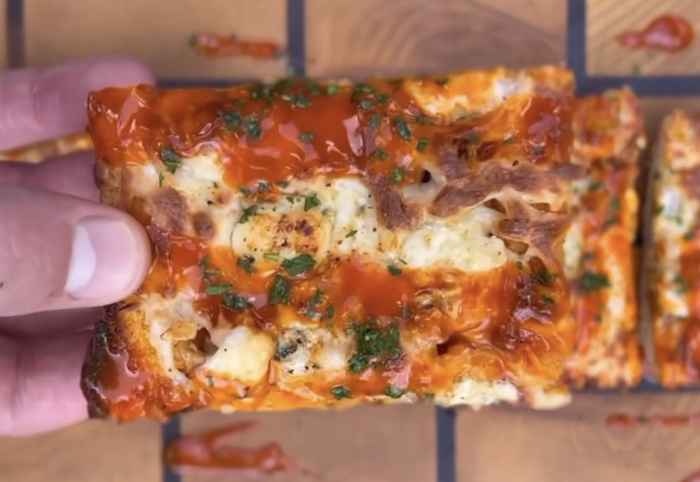 Buffalo Chicken Cheesy Bread – Bear Mountain BBQ