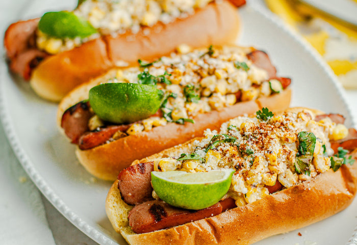 Elote Hot Dog