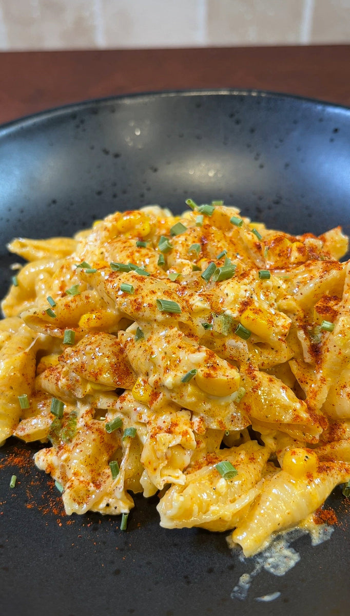 Elote Mac and Cheese Bear Mountain BBQ