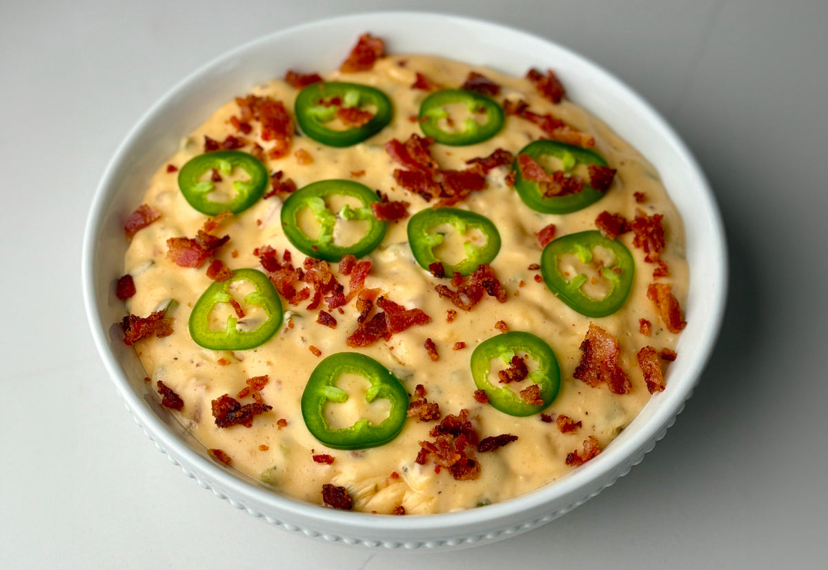 Smoked Jalapeño Popper Queso Bear Mountain BBQ