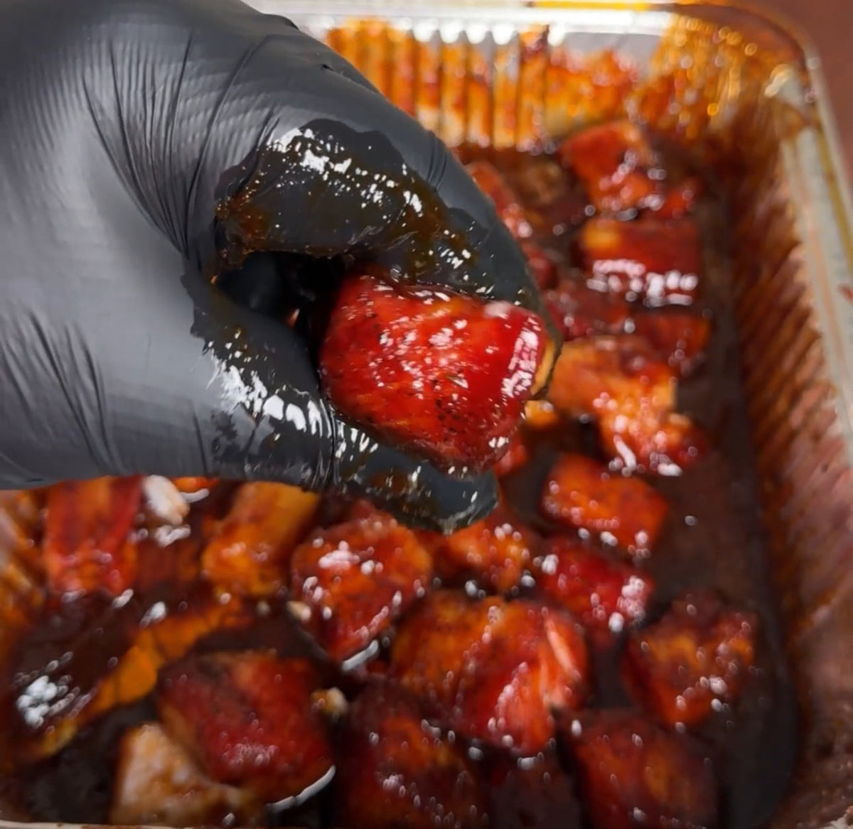 Pork Belly Burnt Ends
&ndash; Bear Mountain BBQ