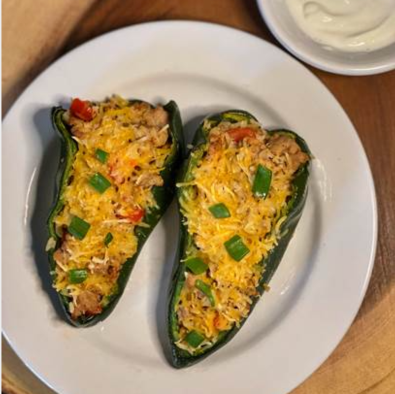 Jennifer Danella's Turkey Stuffed Poblano Peppers w/ Lime Crema
&ndash; Bear Mountain BBQ