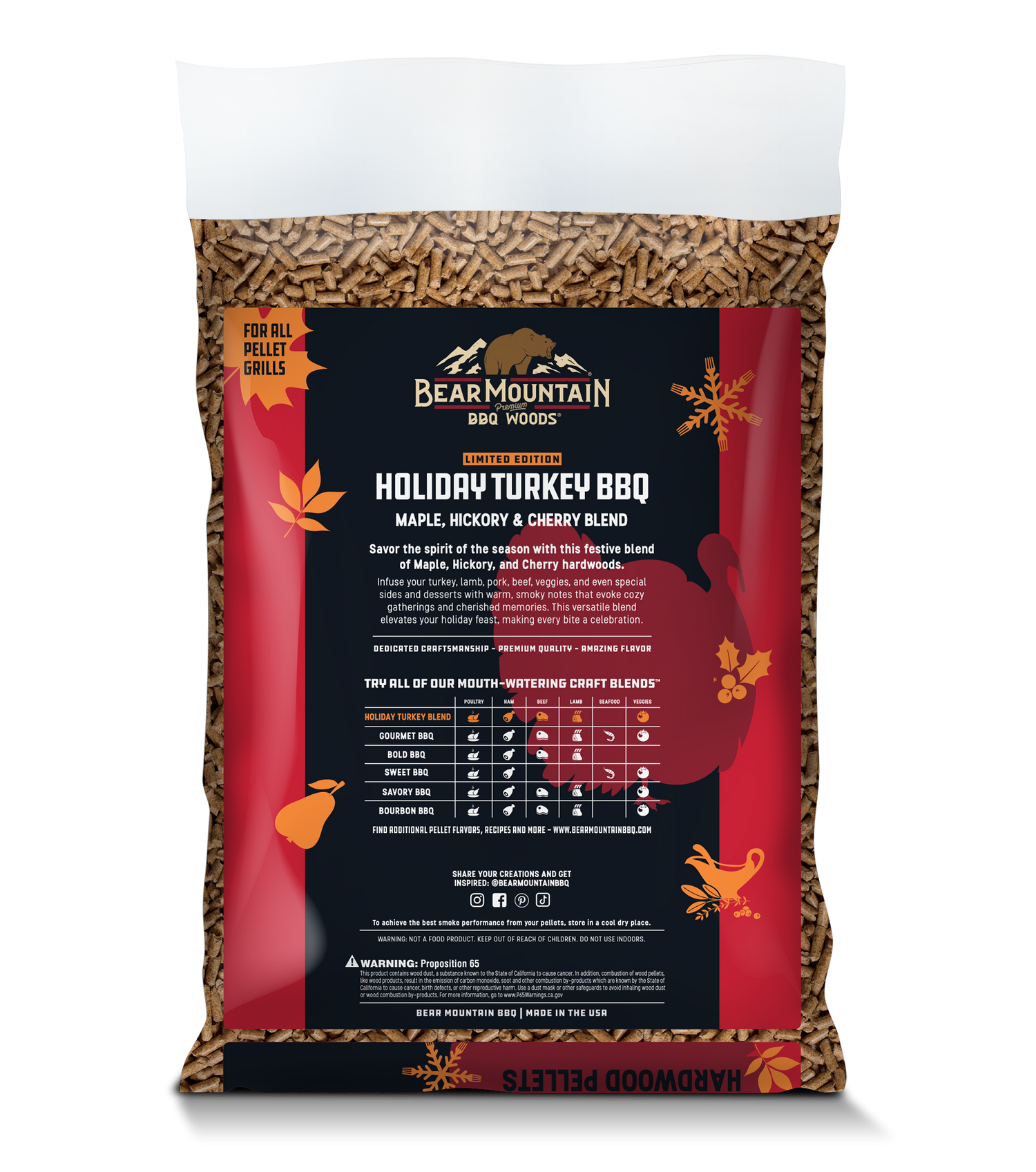 Holiday Turkey BBQ Craft Blends® Wood Pellets