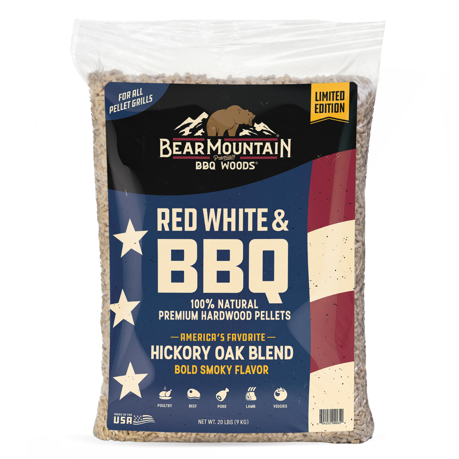 Red White & BBQ Craft Blends® Wood Pellets