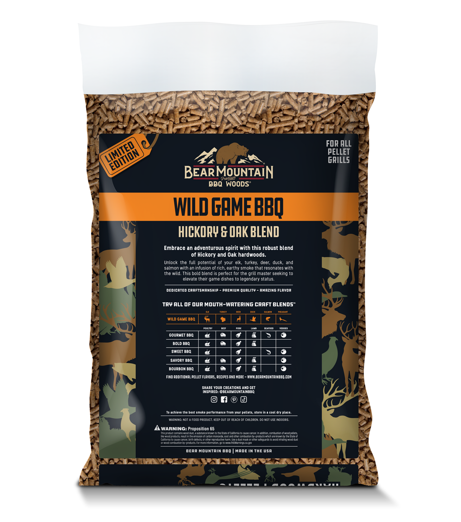 Wild Game BBQ Craft Blends® Wood Pellets