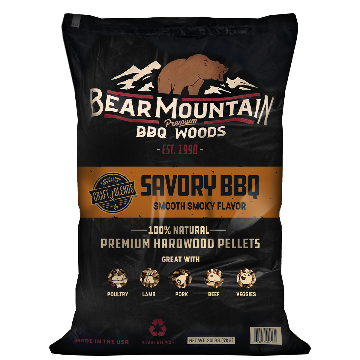 Savory BBQ Craft Blends™ Wood Pellets – Bear Mountain BBQ