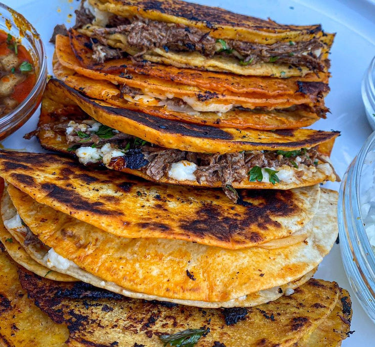 Birria Tacos with Bottom Round Roast and Sirloin Tip Roast