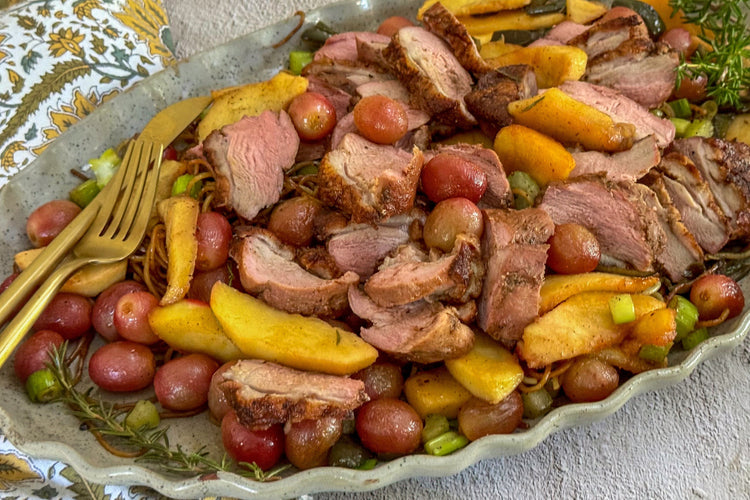 Smoked Duck Breast with Spicy Pear Chutney
