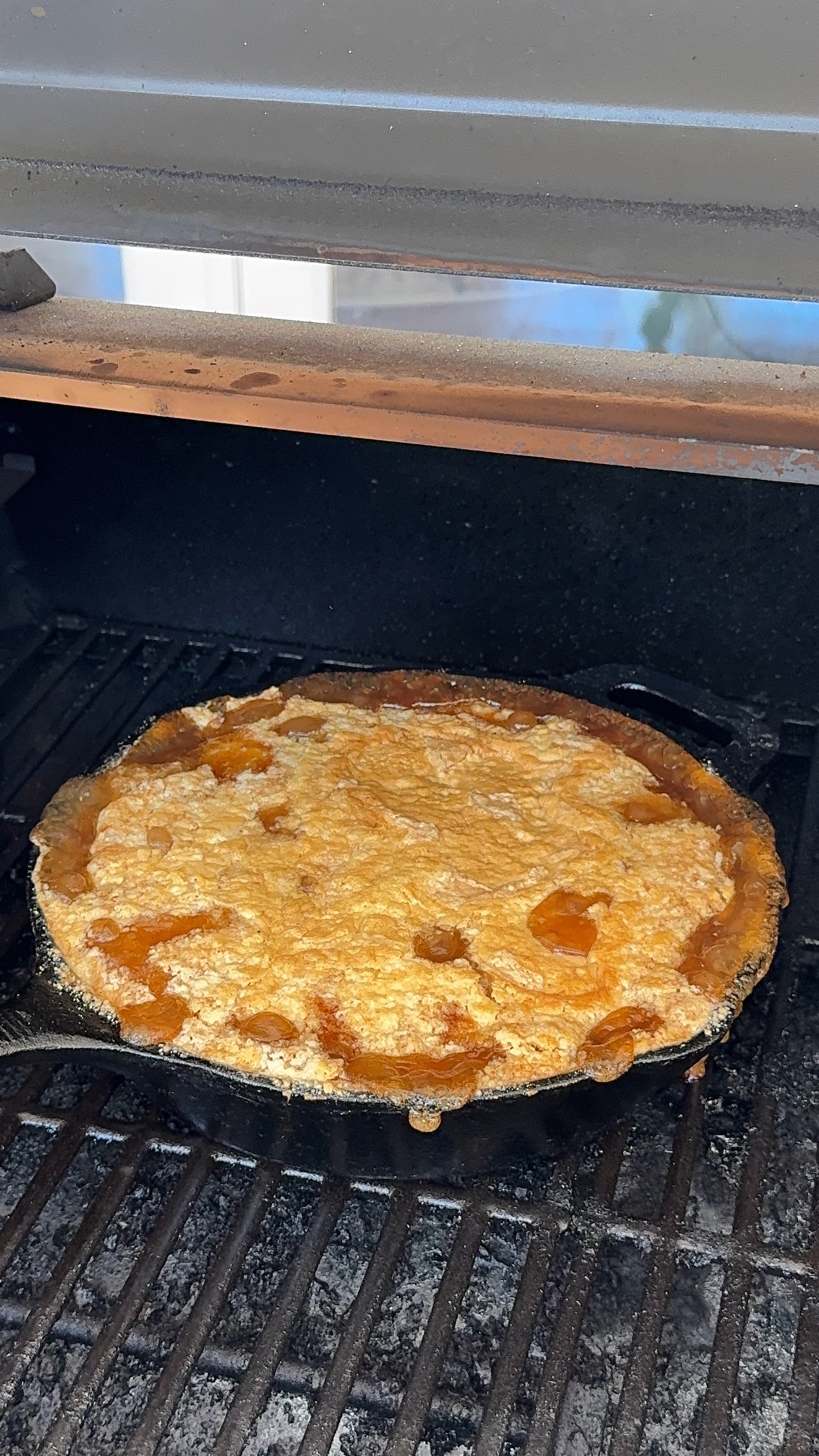 Smoked Apple Bourbon Dump Cobbler