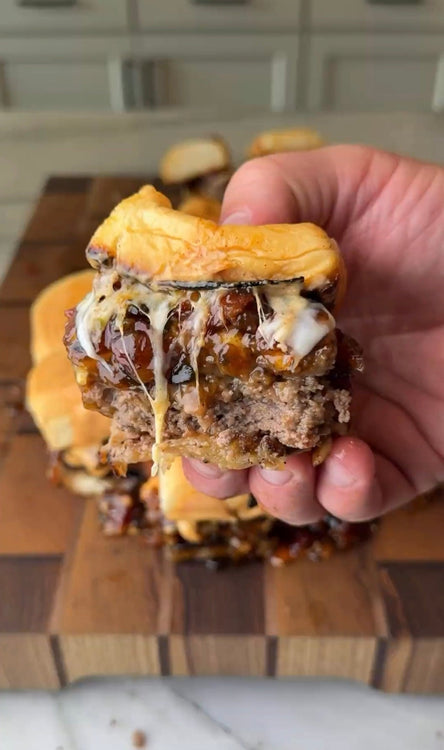 Bacon Jam Cheeseburger Sliders