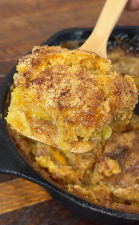 Bourbon Peach Cobbler Dump Cake