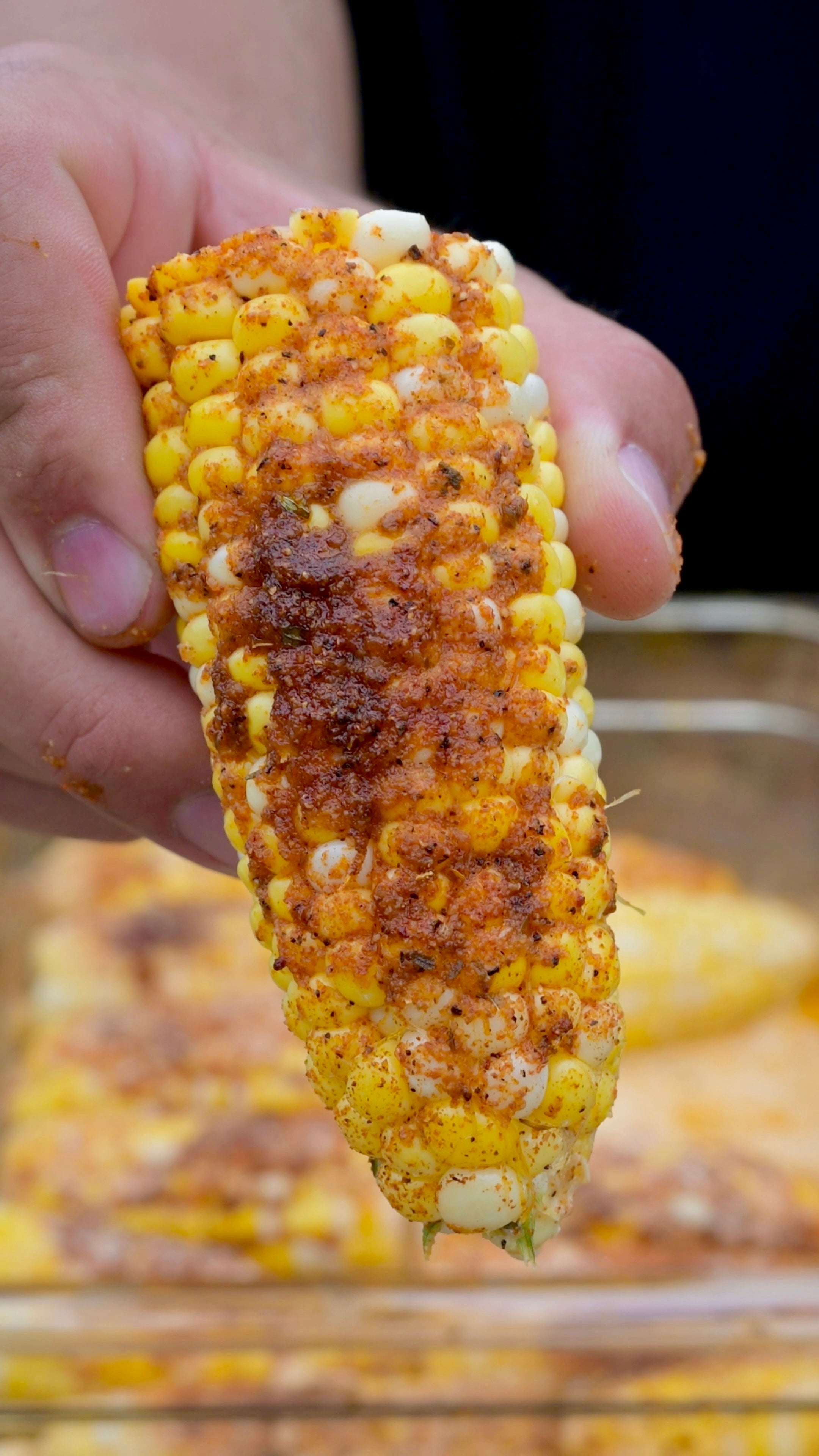 Cajun Butter Smoked Corn
