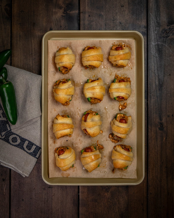 Chili Dog Poppers (Jalapeño Pigs in a Blanket)