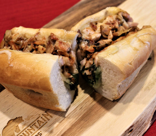 Smoked Chicken Cheesesteak