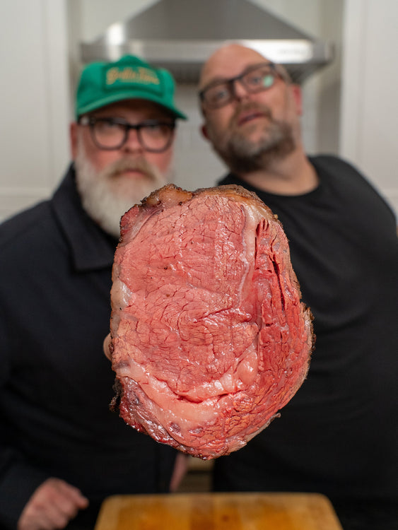The Grill Dads' "Coast-to-Coast Pink" Holiday Prime Rib