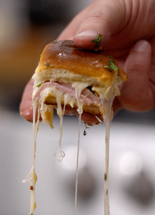 The Grill Dads’ Double-Smoked Ham and Bacon Pull-Apart Hawaiian Rolls