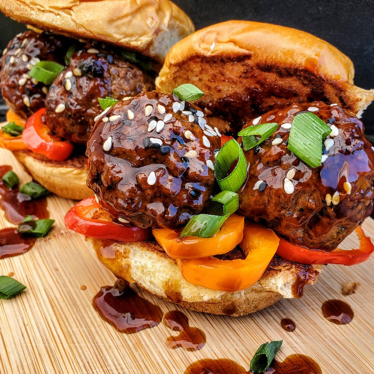 Japanese Meatball Sliders