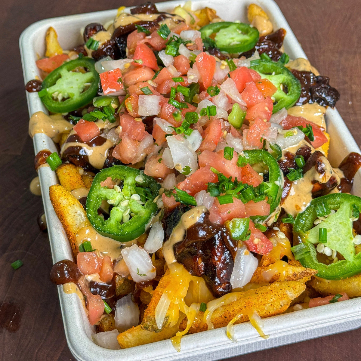 Loaded Jerk Chicken Fries