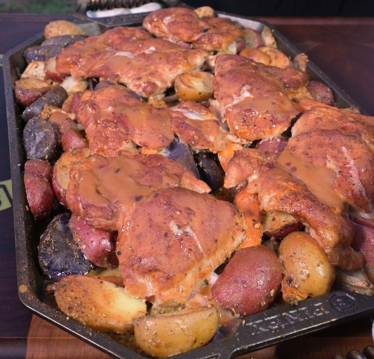 Maple Dijon Smoked Chicken & Roasted Vegetables