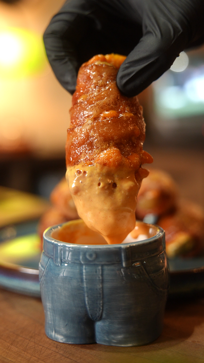 Bacon-Wrapped Pickle Popper Boats