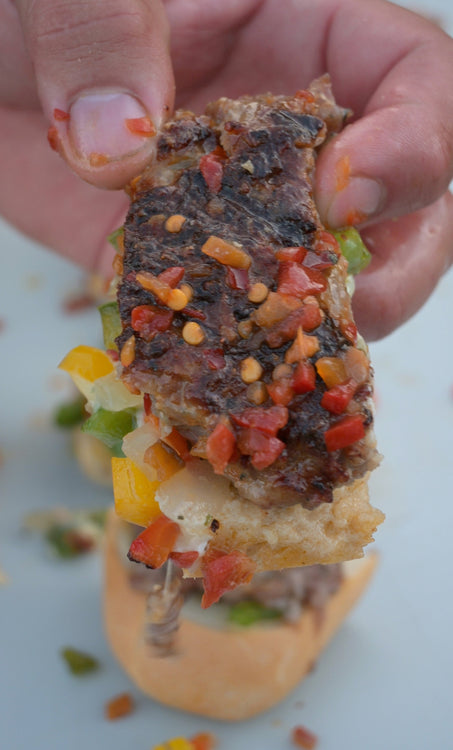 Sausage and Pepper Stuffed Bread