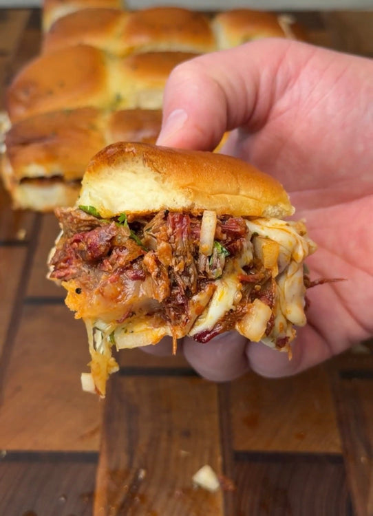 Smoked Birria Sliders