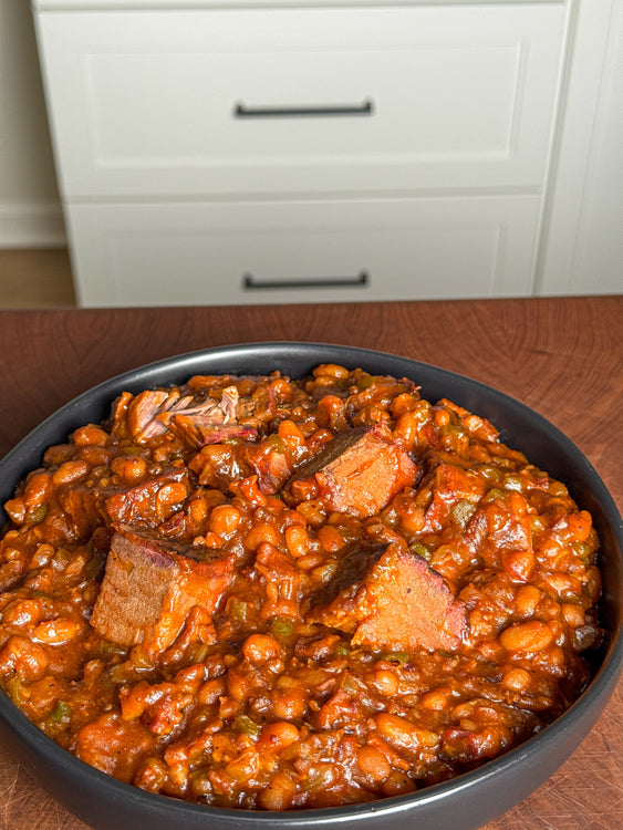 Smoked Brisket Baked Beans