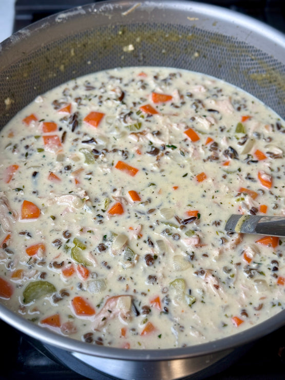 Smoked Chicken and Wild Rice Soup