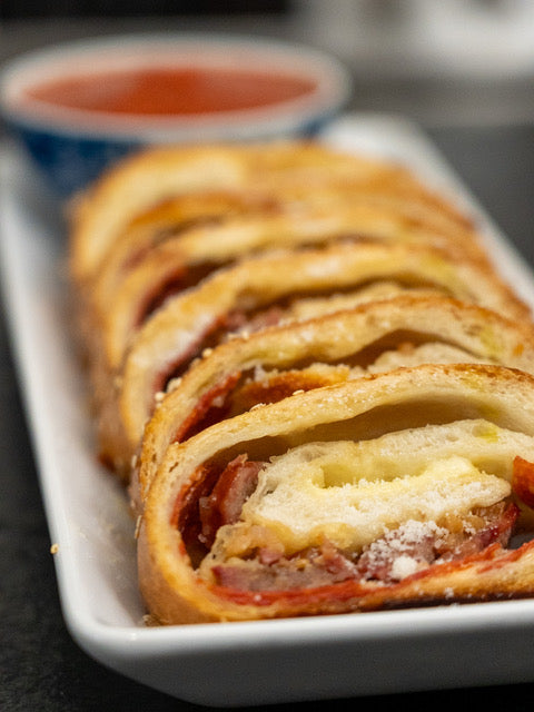 Smoked Triple Meat Tailgate Stromboli