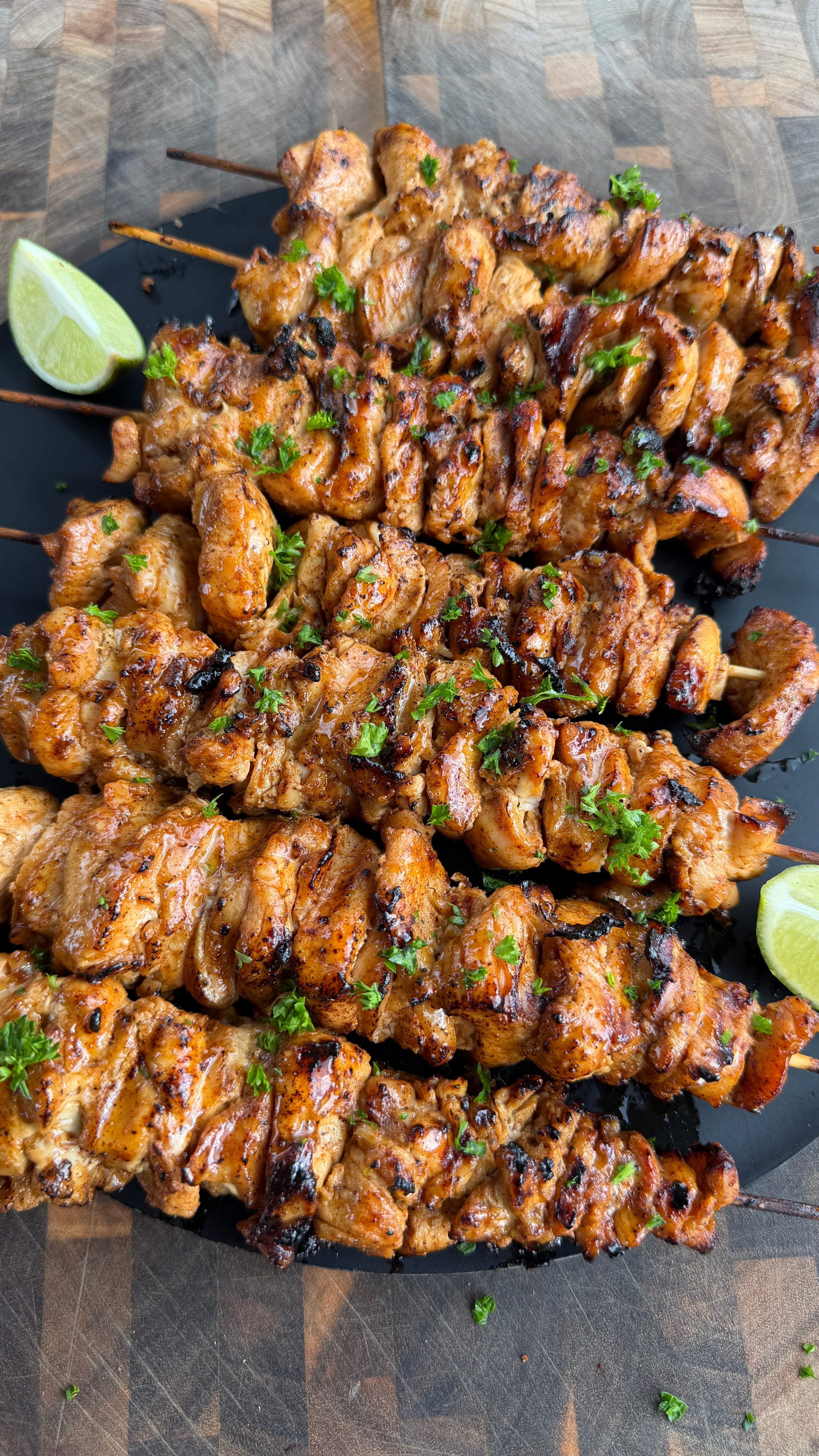 Smoky Citrus Garlic Chicken Skewers