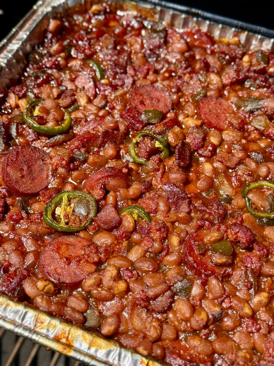 Smoked Spicy Baked Beans