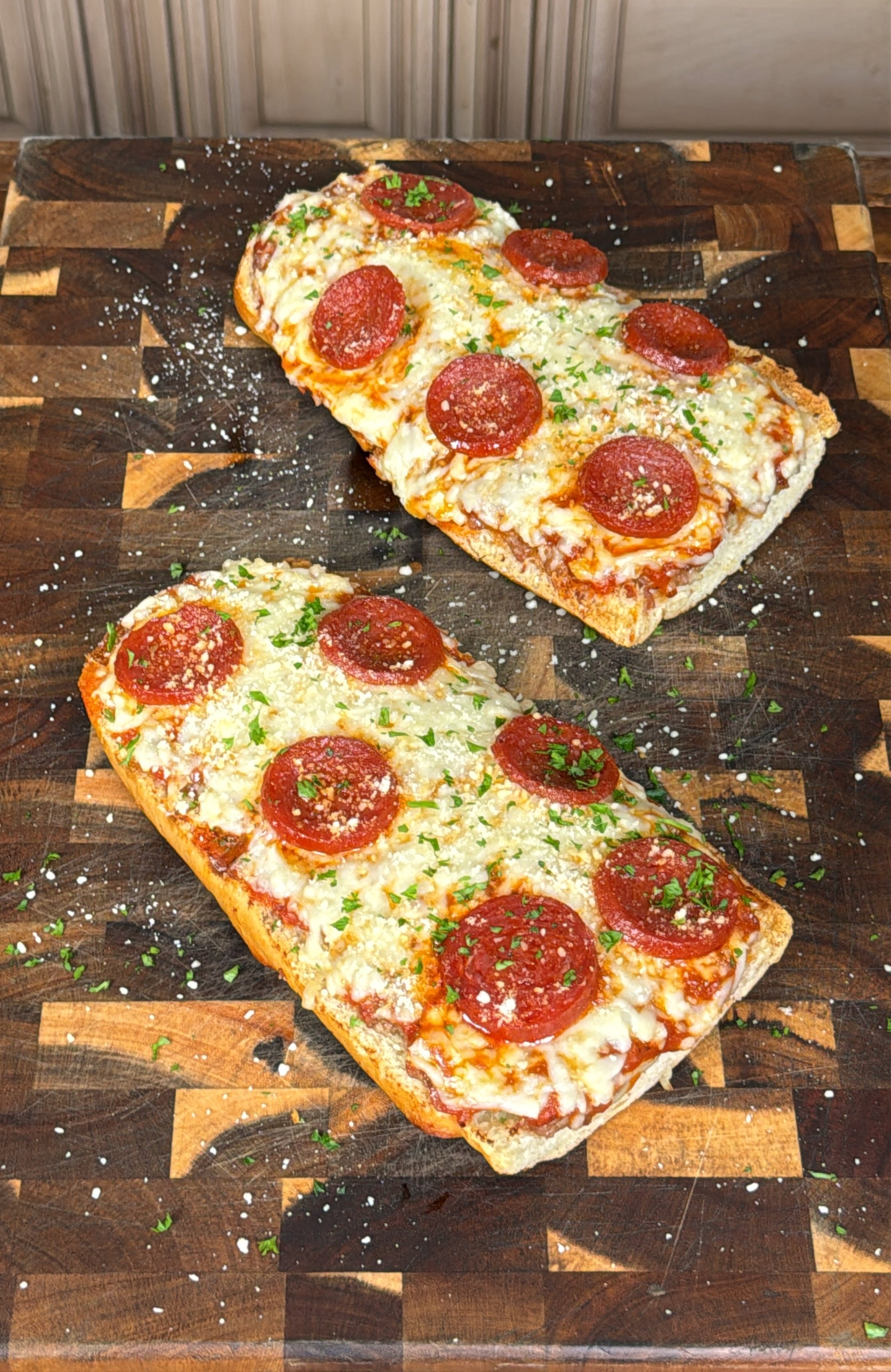 Stuffed Sausage and Pepperoni Pizza Bread