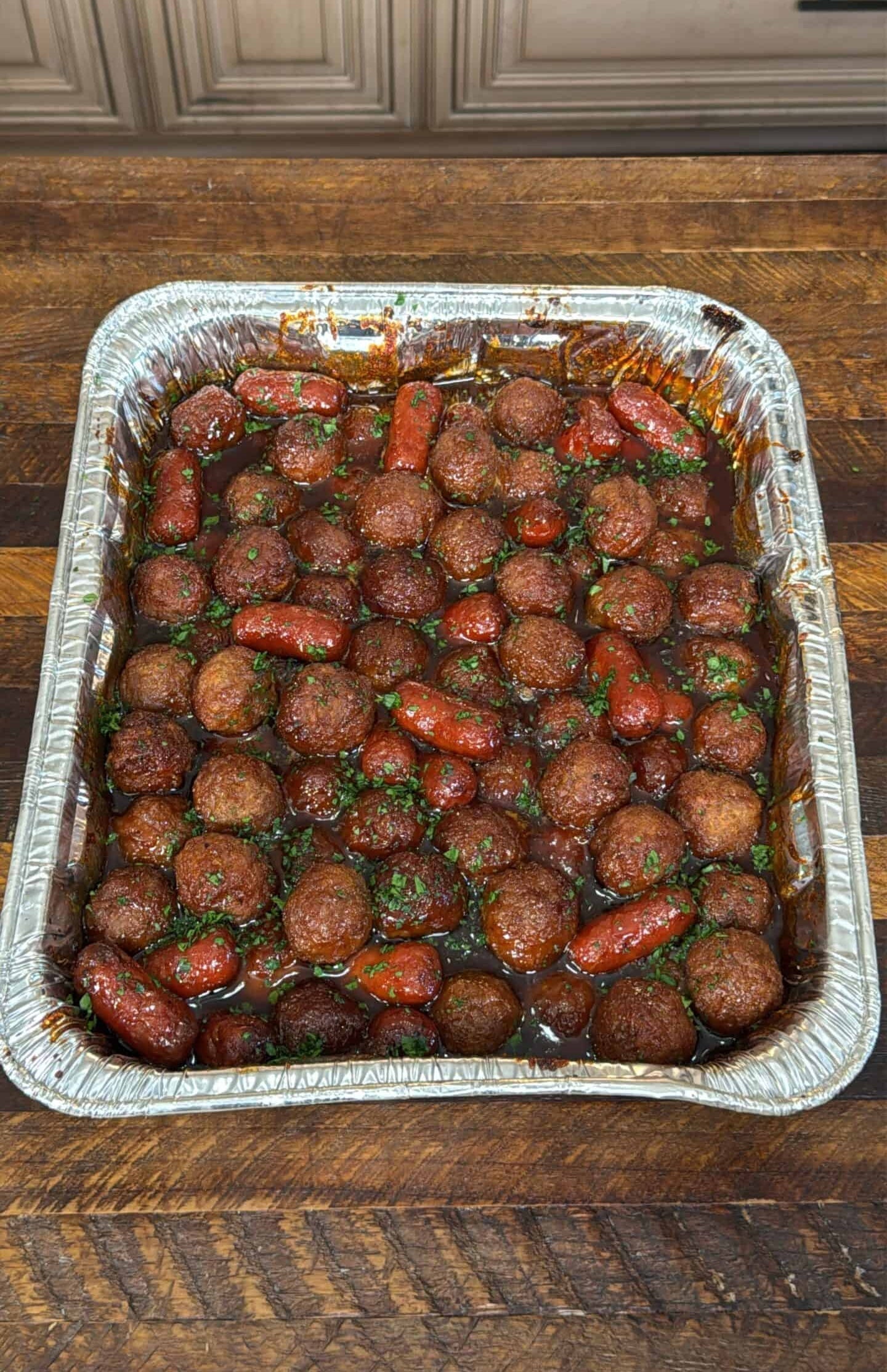 Sweet Heat BBQ Meatballs & Little Smokies
