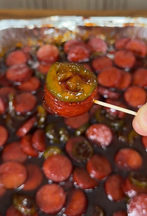 Sweet Heat Sausage Burnt Ends