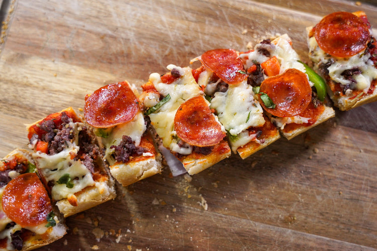 Venison Sausage Pizza Boats