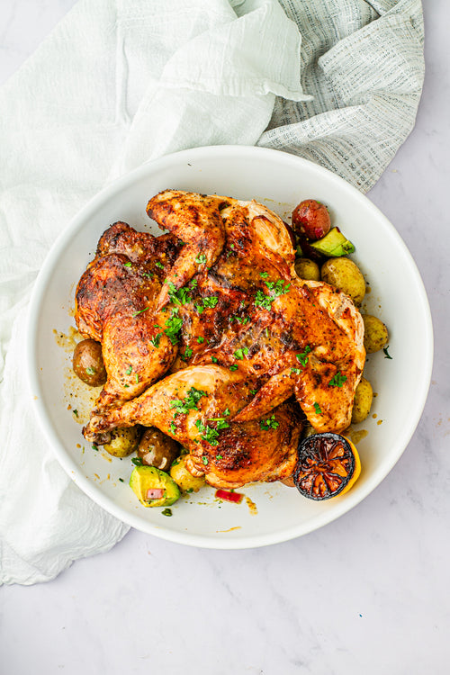 Pan Grilled Brick Chicken