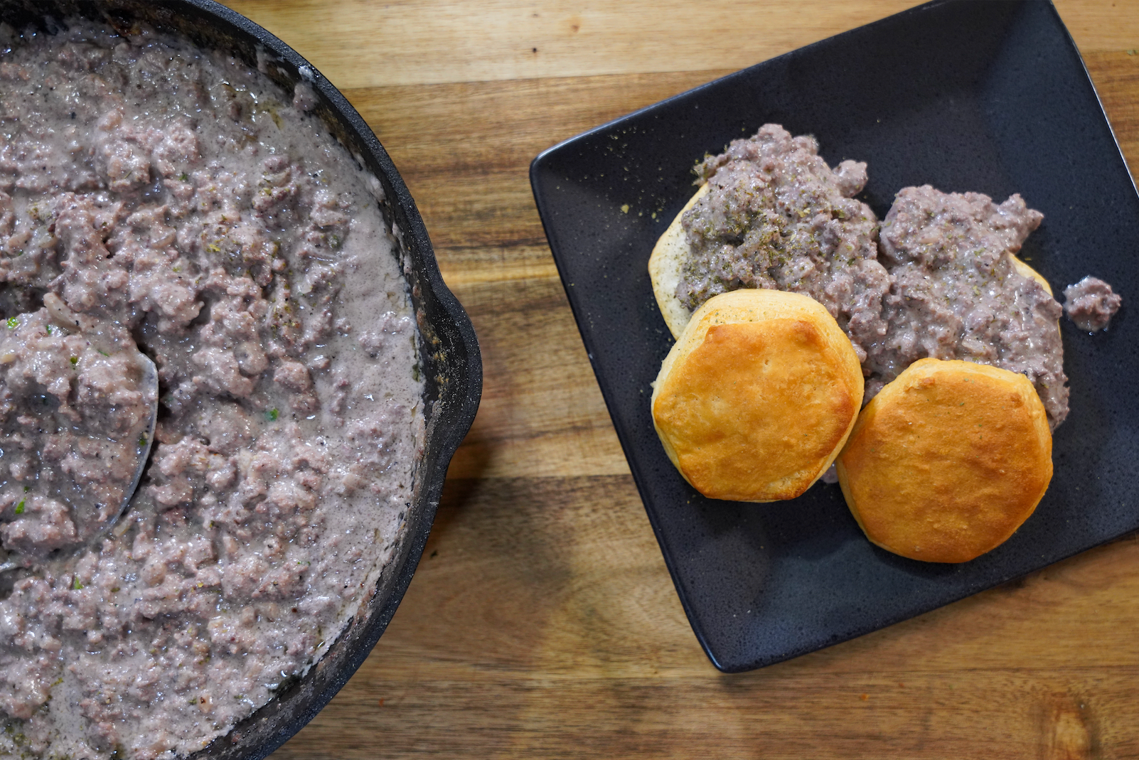 Smoked Moose Sausage & Gravy