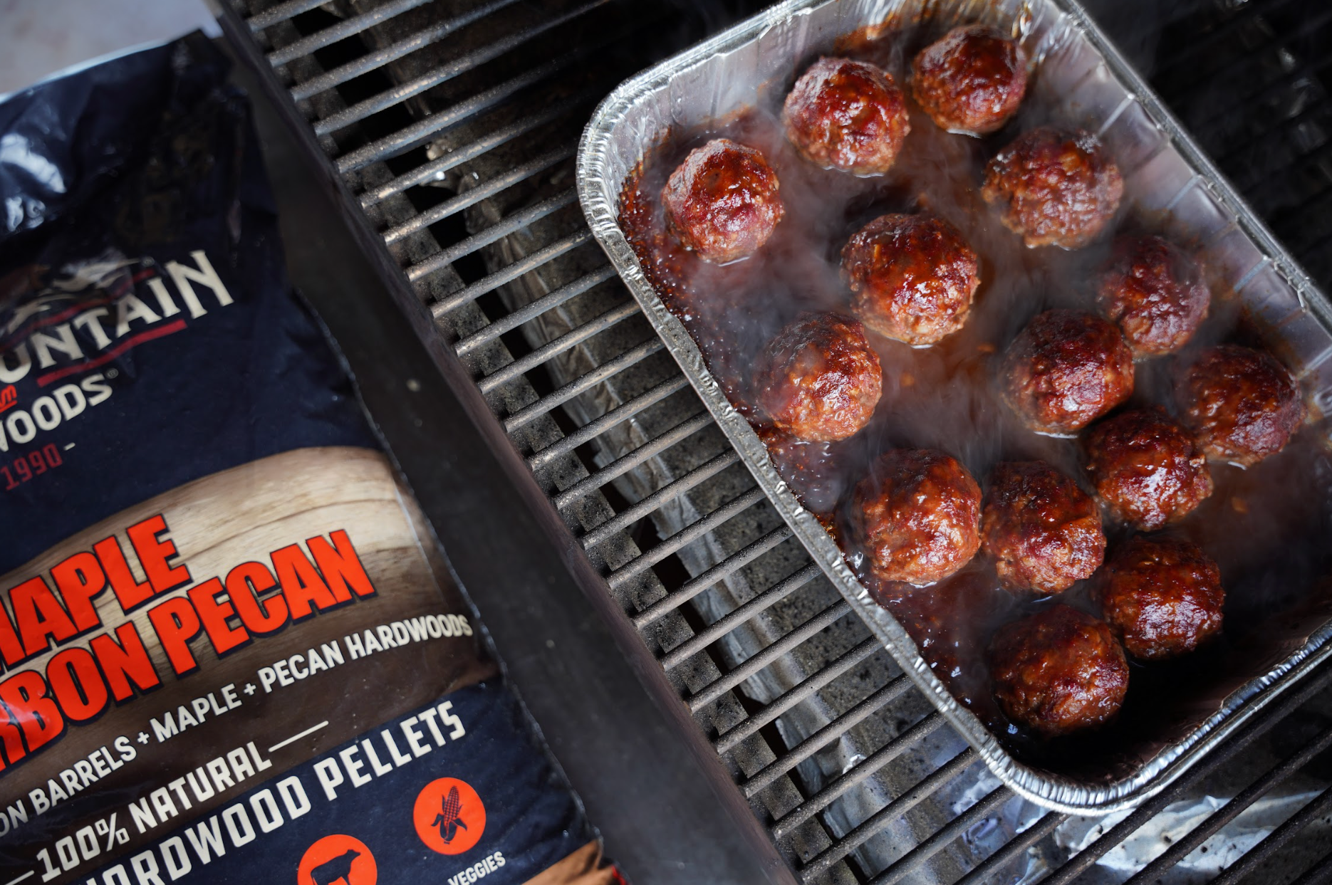 Smoked Elk Bourbon Meatballs