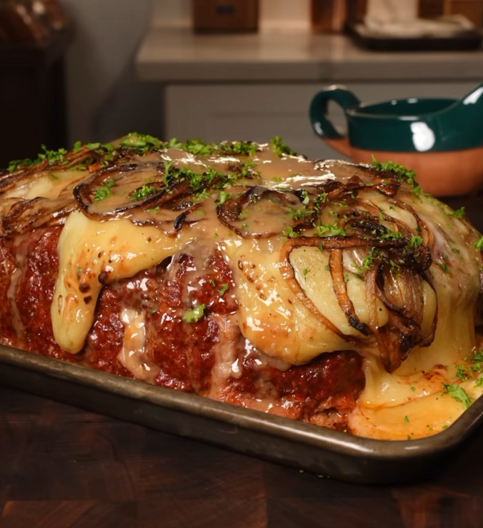 Smoked French Onion Meatloaf