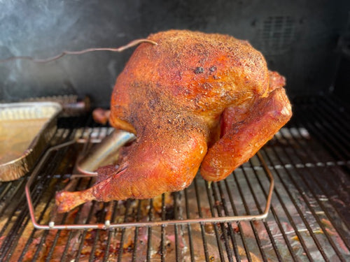 Smoked Turkey using a Turkey Cannon Infusion Roaster