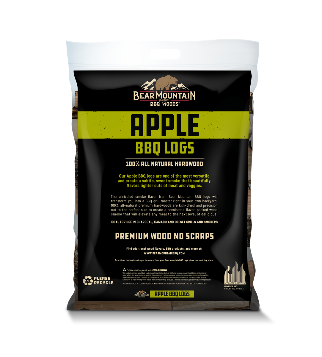 Apple BBQ Wood Logs – Bear Mountain BBQ