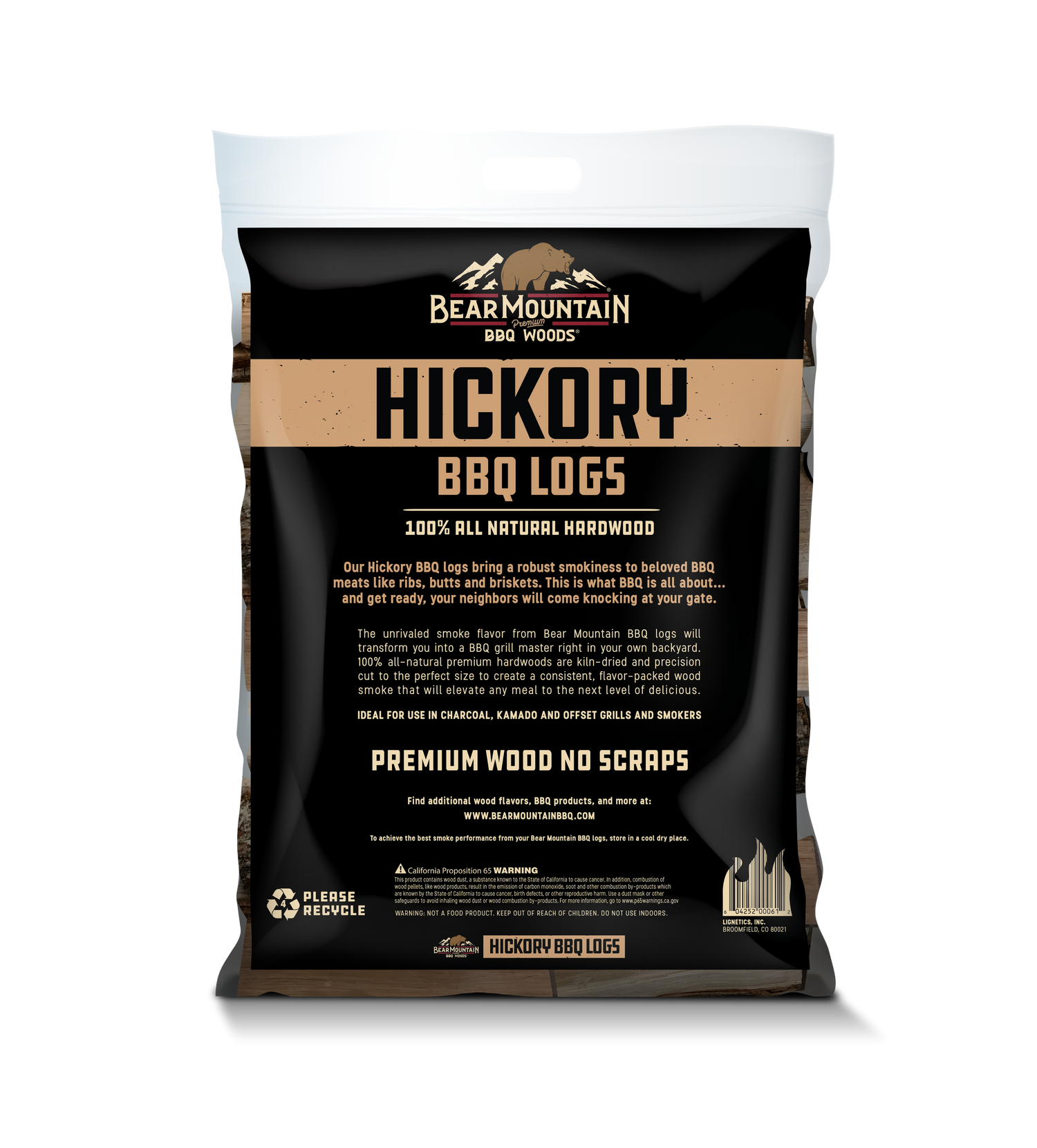 BBQ Wood Logs - Hickory