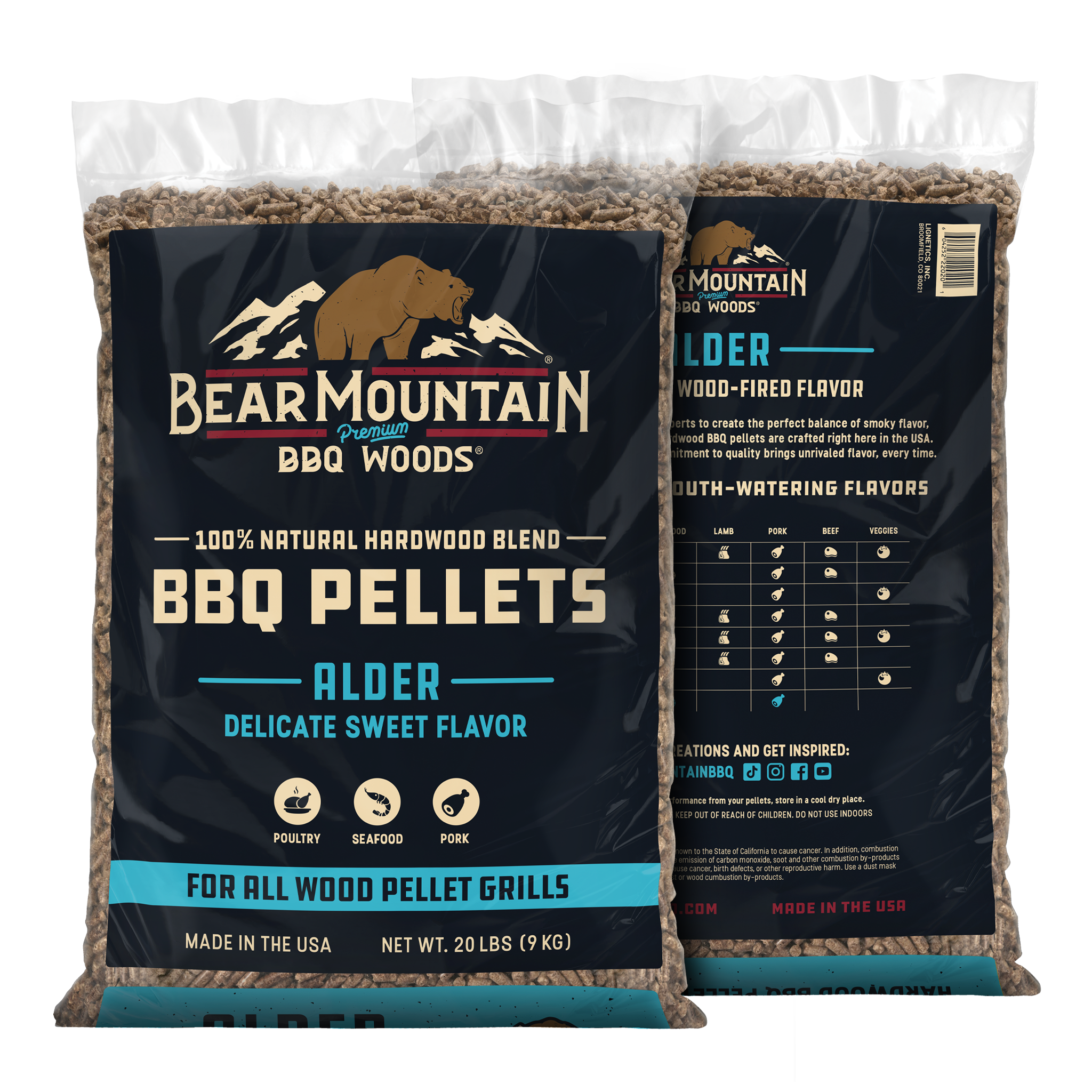 Alder BBQ Wood Pellets