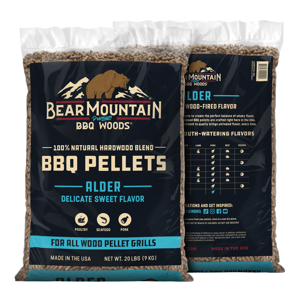 Alder BBQ Wood Pellets