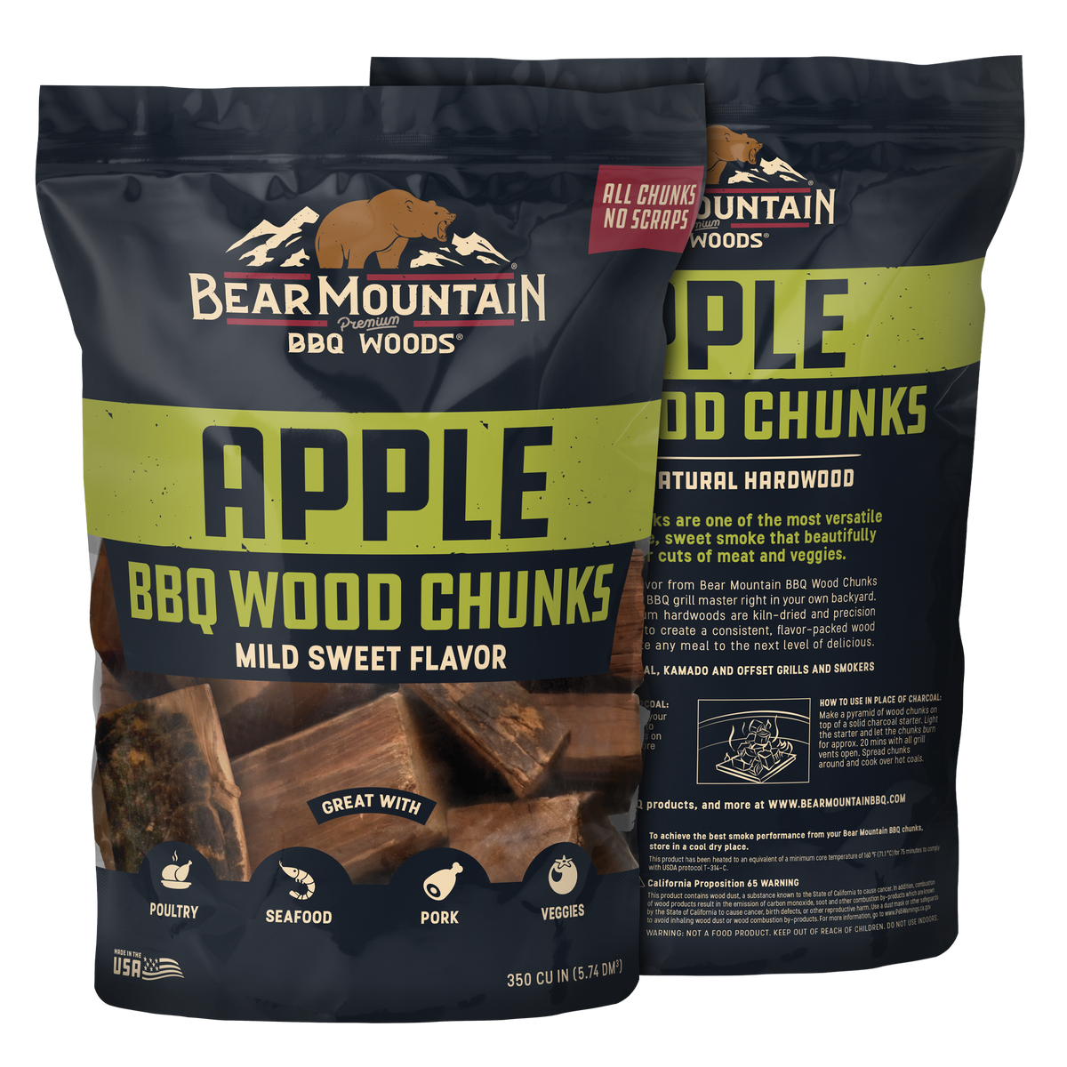 Apple BBQ Wood Chunks