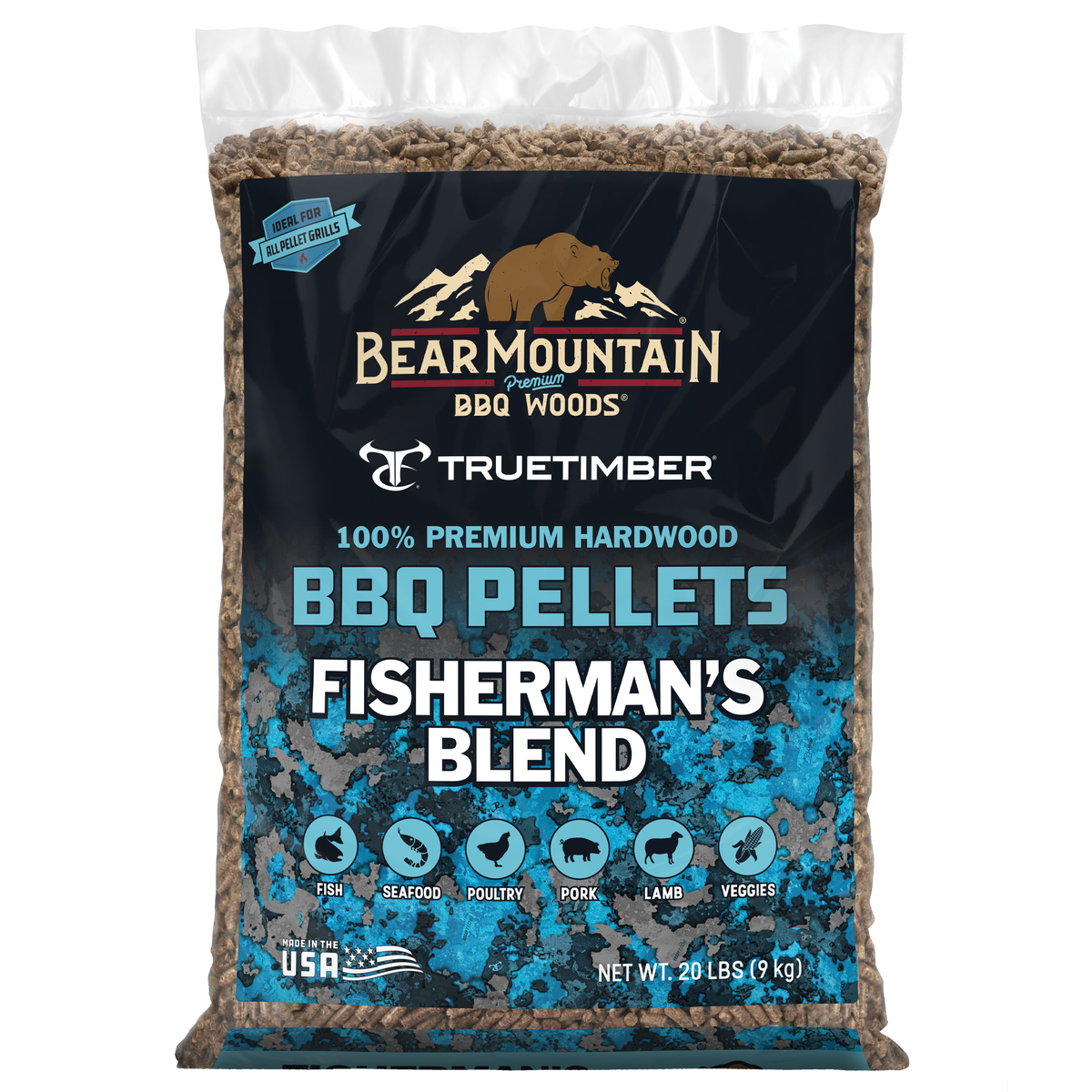TrueTimber® Fisherman's Blend BBQ Wood Pellets