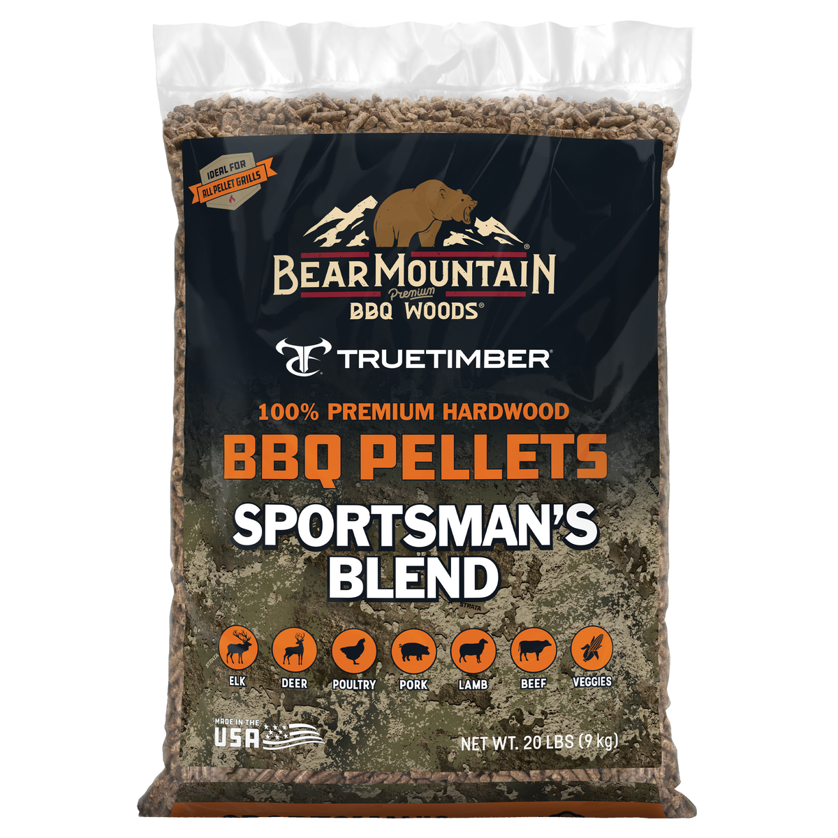 TrueTimber® Sportsman's Blend BBQ Wood Pellets
