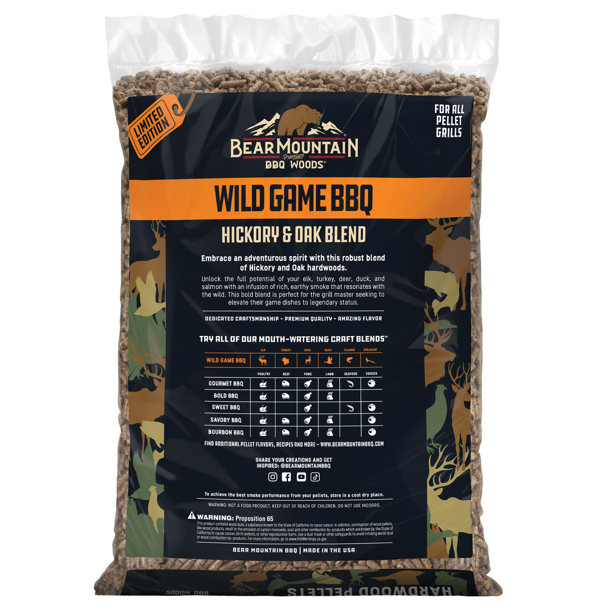 Wild Game BBQ Craft Blends® Wood Pellets