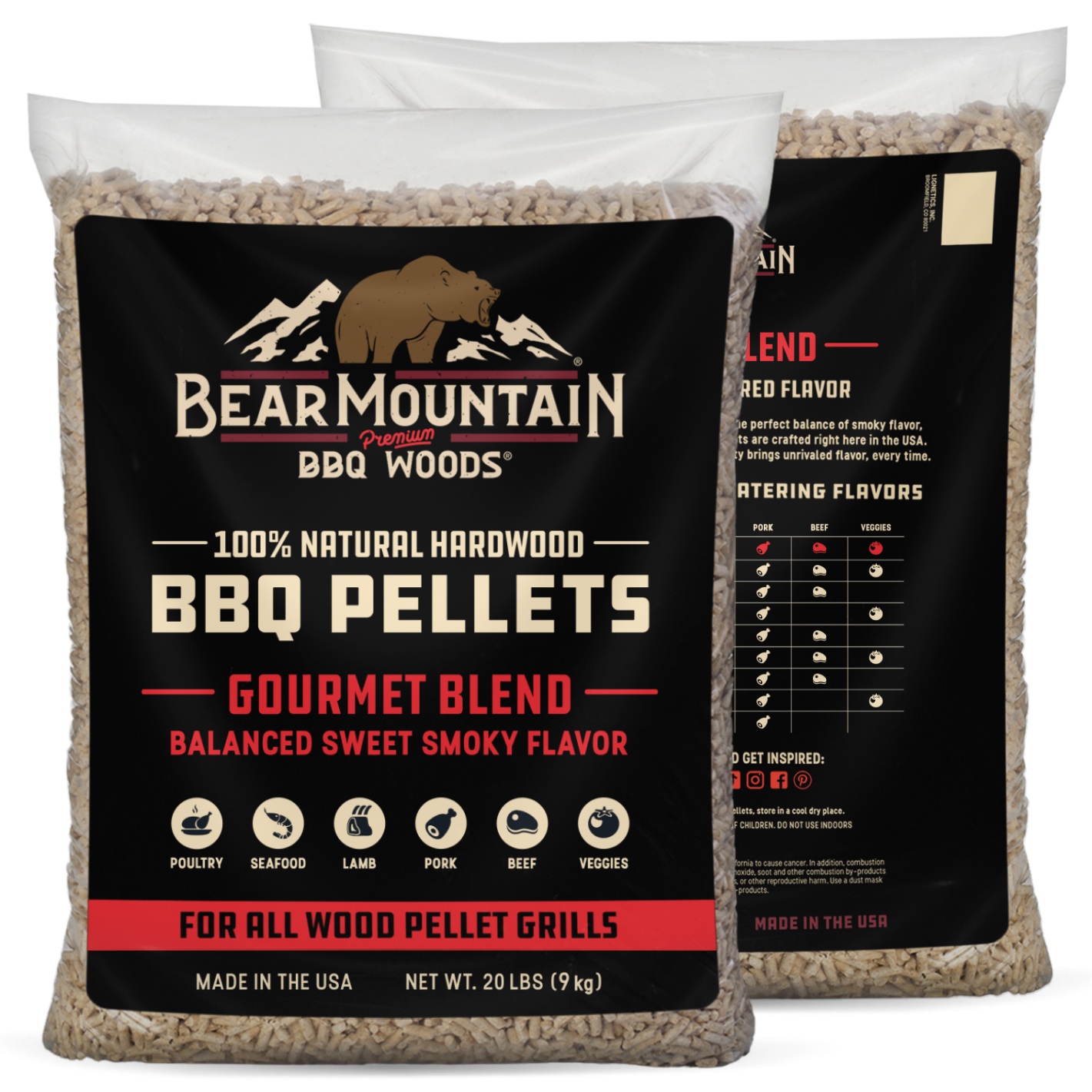 Traeger Pecan 20 Lb All-Natural Hardwood Pellets – Premium Grill Pellets PEL314