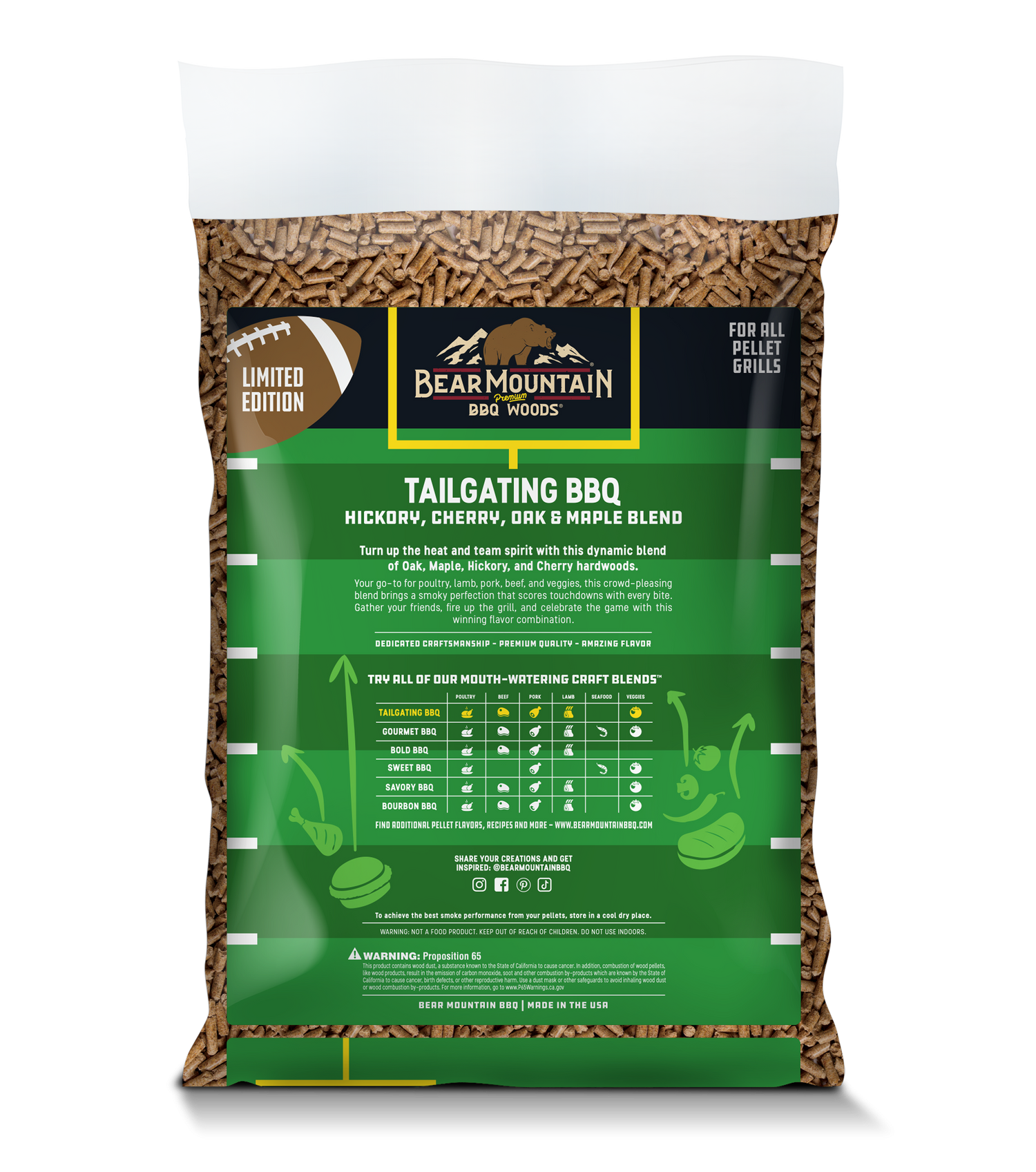 BBQ Craft Blend Pellets - Tailgating BBQ